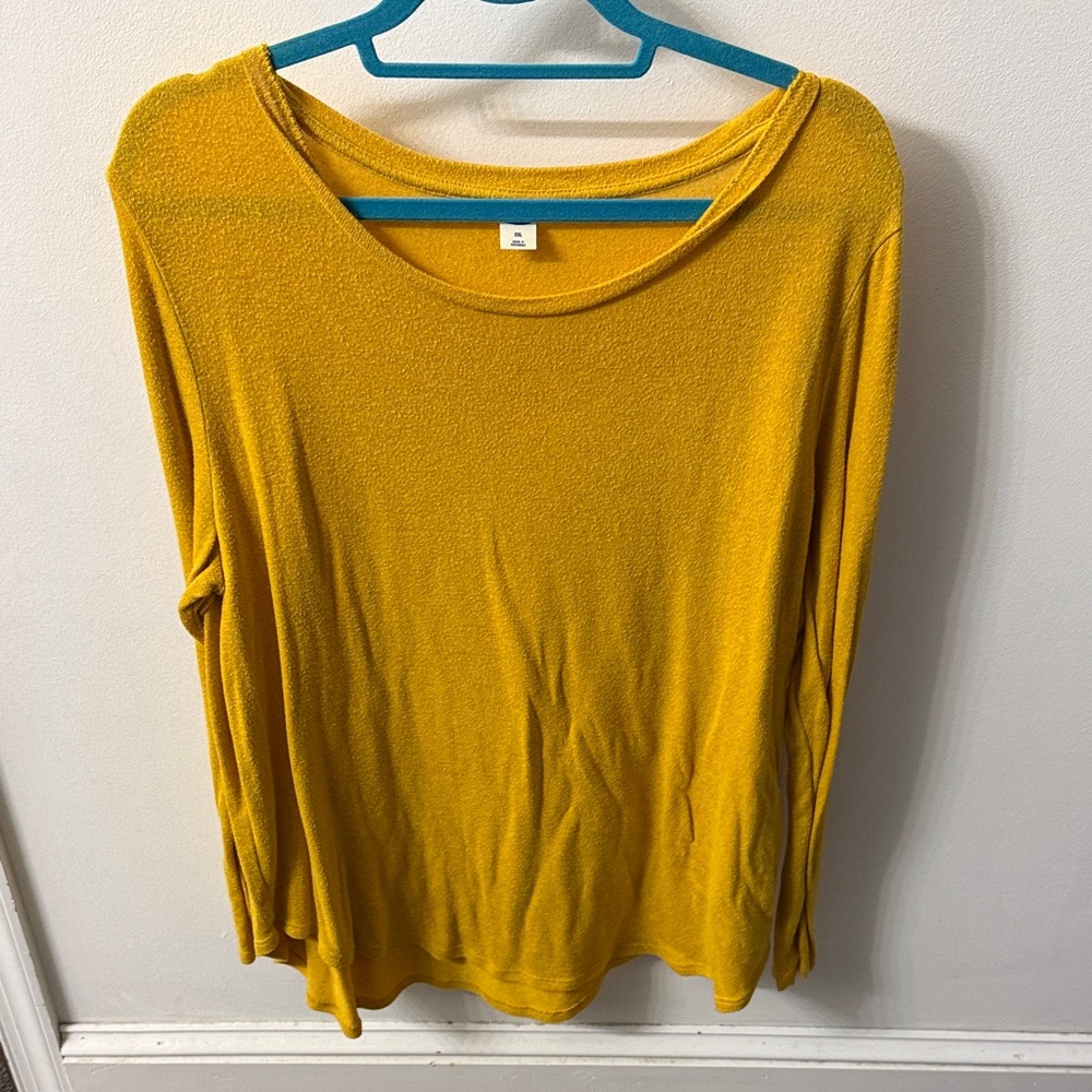 Old Navy Mustard Long Sleeve Top